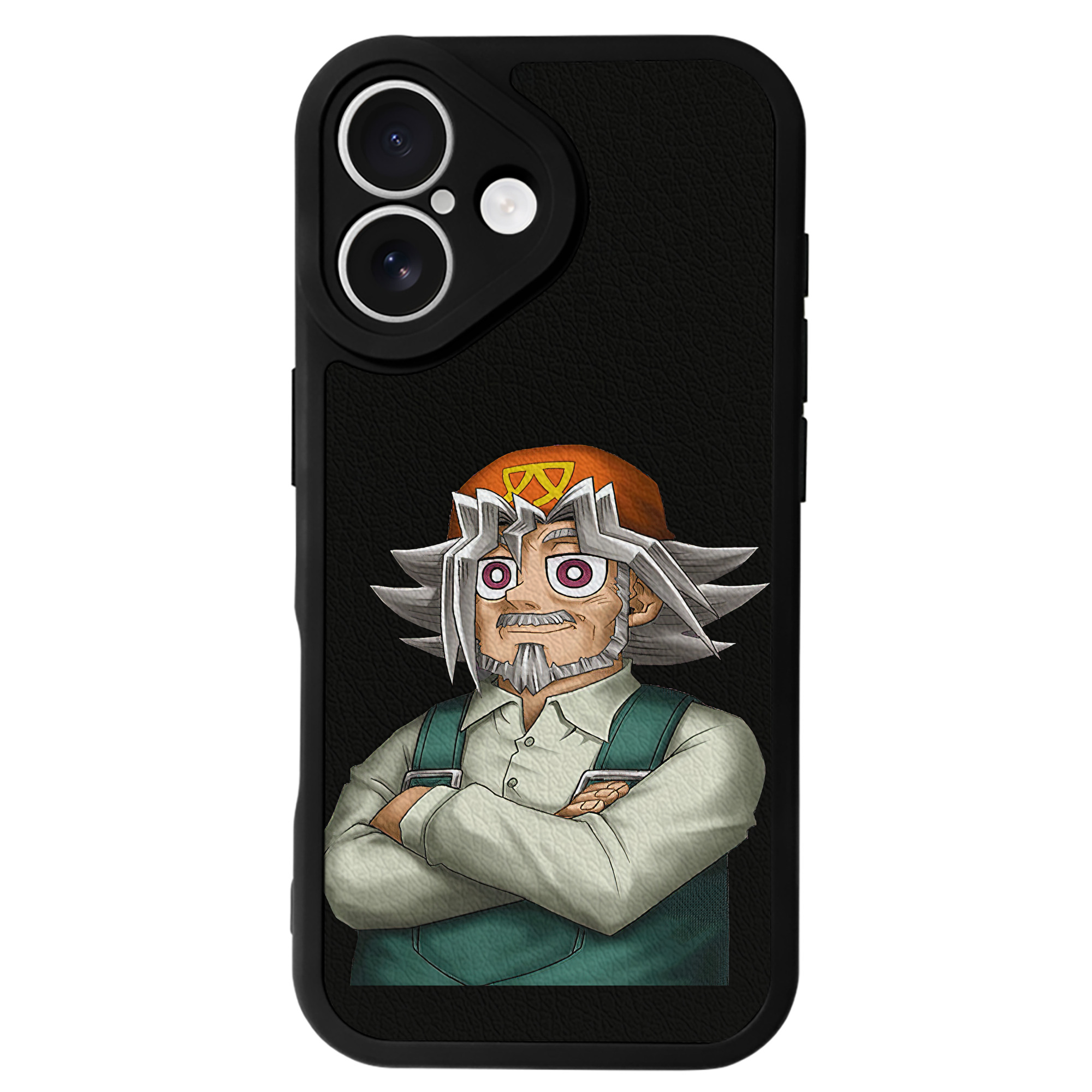 （画像用） 遊☆戯☆王 Yu-Gi-Oh! 【iPhone 16シリーズ対応】シリコンスマホケース（レザー調） 材質：シリコン